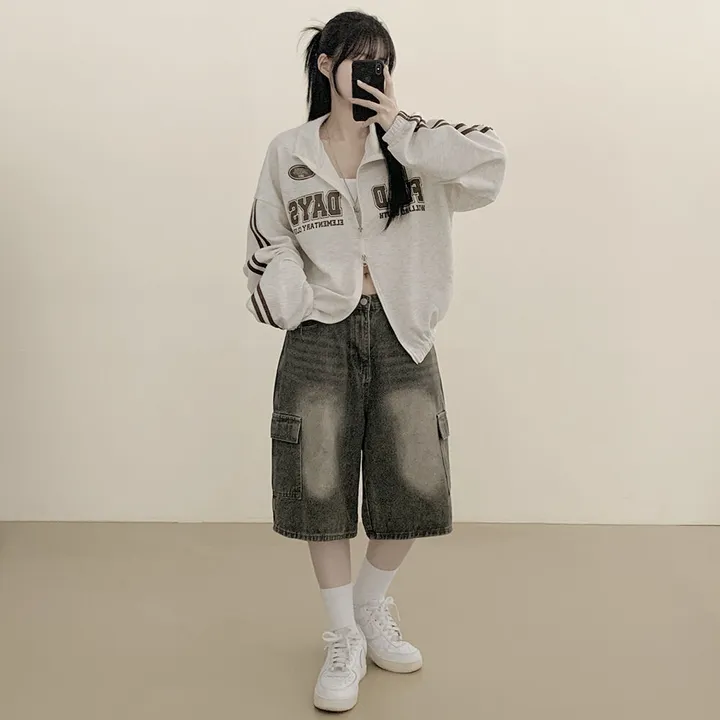 [왕오버핏/간절기필수!] 두줄 배색 트레이닝 트랙집업 점퍼 캠퍼스룩 개강룩 빅사이즈 상세 이미지 8