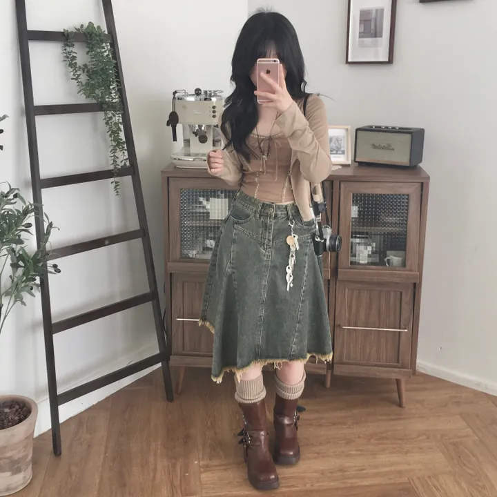 [콩단추🤎/SET 가격!] 빈티지 모리걸 레이스 리본나시 & 쫀득 여리 스판 가디건 세트 상세 이미지 32
