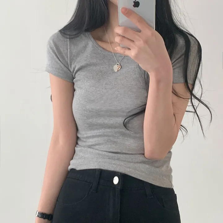 [1+1추가할인🤍/13컬러] 데일리 기본 유넥 반팔티 상세 이미지 44