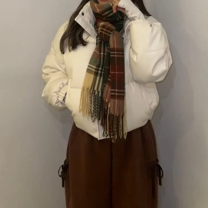 [힙걸완성/고퀄리티] 힙 레더 하이넥 숏패딩 상세 이미지 7
