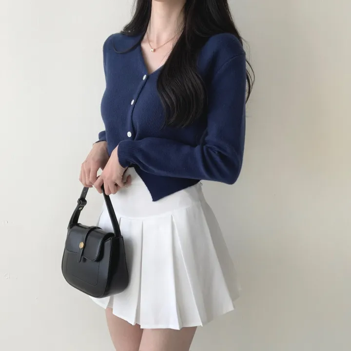 [허리잘록/예쁜핏🤍!] 스노이 브이넥 니트가디건 - 5color 상세 이미지 41