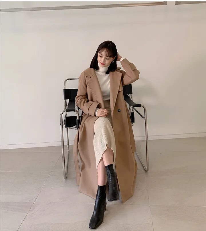 [44-120] [3만장 돌파♥] 깔끔한매력 벨트 롱 코트 (누빔안감) 상세 이미지 110