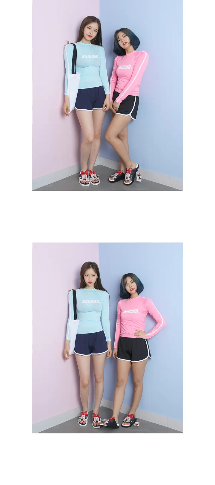 (묶음할인 여름필수품 무배) 배색 래쉬 팬츠 수영복바지 돌핀팬츠 (파라노말샵) 상세 이미지 14