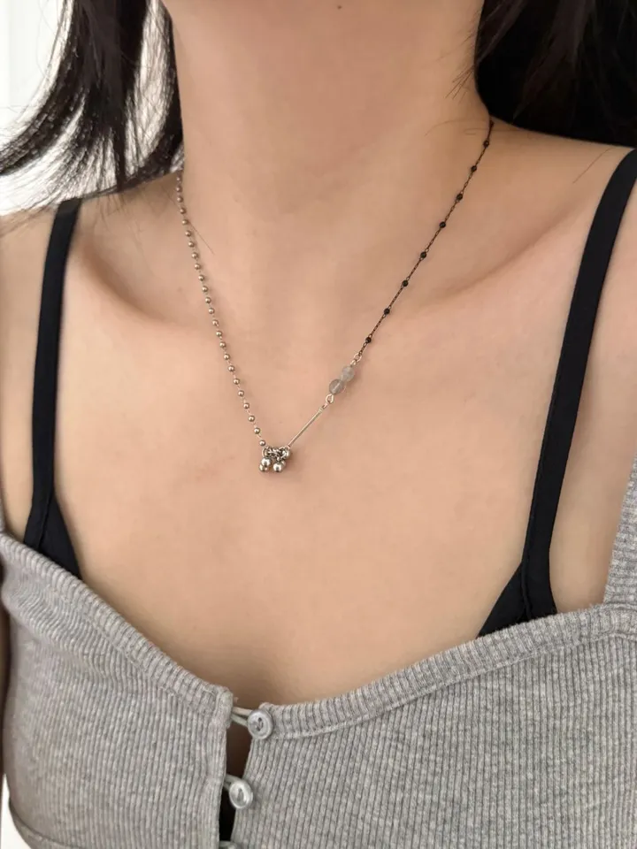 변색X 더 볼링 하프 체인 써지컬 목걸이 (2color) 상세 이미지 12