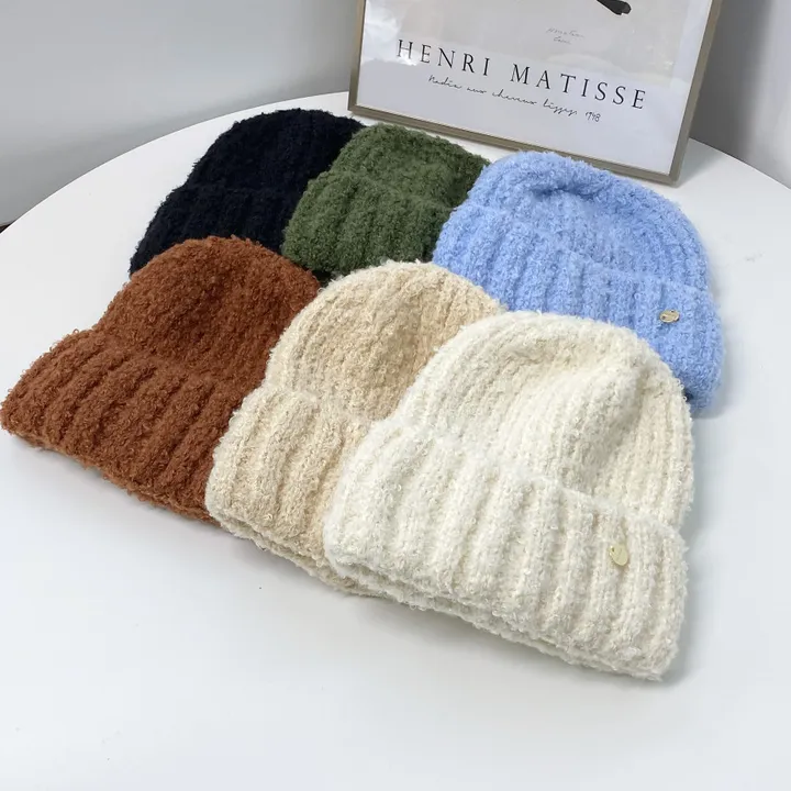 매직 뽀글이 참 스판 무지 겨울 비니 모자 6color 상세 이미지 3