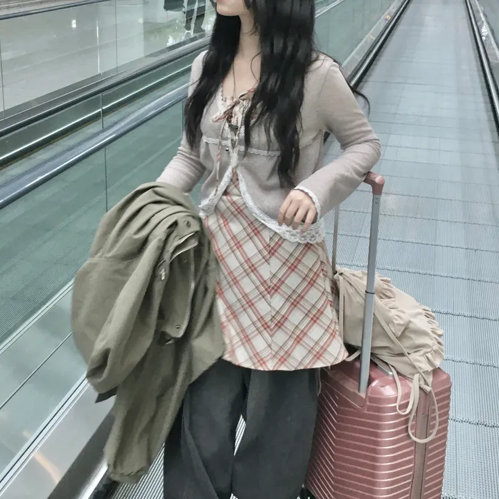 [손등덮는 여리핏~] 예쁨보장! 버터플라이 레이스 미니버튼 크롭 가디건 여름 상세 이미지 8