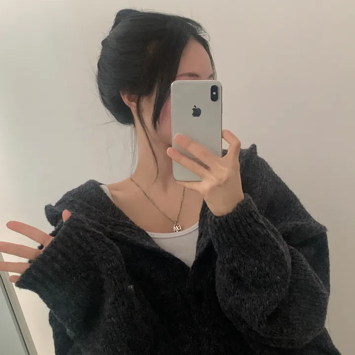 [후기보장*.*/루즈핏🤍] 보호본능, 아방핏 도톰 니트 후드가디건 - 5color 상세 이미지 35