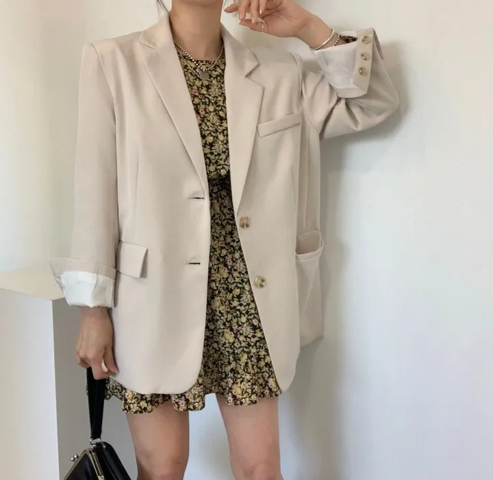 누적판매3000장! [4col] 데일리핏 핏예쁜 루즈핏 버튼 자켓 상세 이미지 17