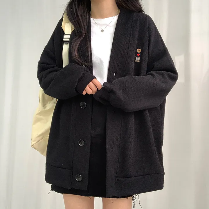 🌸봄신상/오버핏🌸 베스트 가디건 모음전 ✔ 오버핏가디건 니트가디건 학생가디건 교복가디건 스쿨룩가디건 캐릭터 빅사이즈 아우터  봄 봄옷 봄가디건 크롭가디건 롱가디건 봄아우터 상세 이미지 16