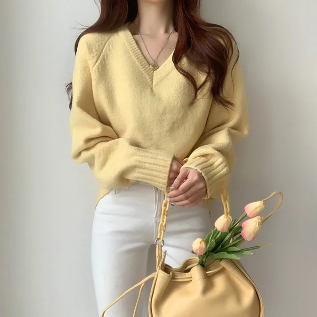 [ 무조건 소장 추천! 인기만점 ] 데일리 루즈핏 V넥 니트 상세 이미지 29