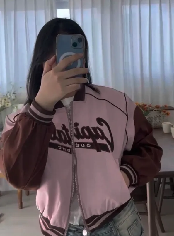 봄신상 캐피탈야구점퍼 바시티 간절기 집업 잠바 항공점퍼 오버핏 Y2K 레터링 상세 이미지 7