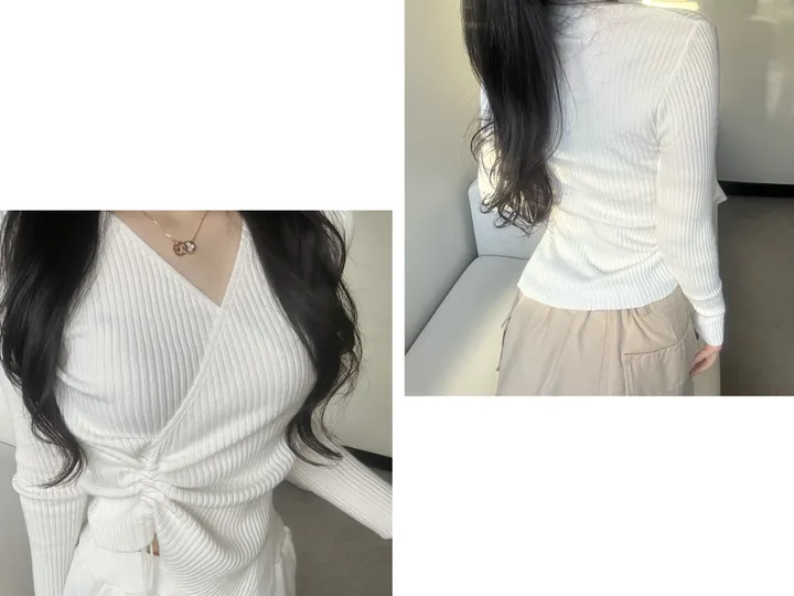 [봄코디🤍여리핏]🌸골지 포인트nt -3color 상세 이미지 5