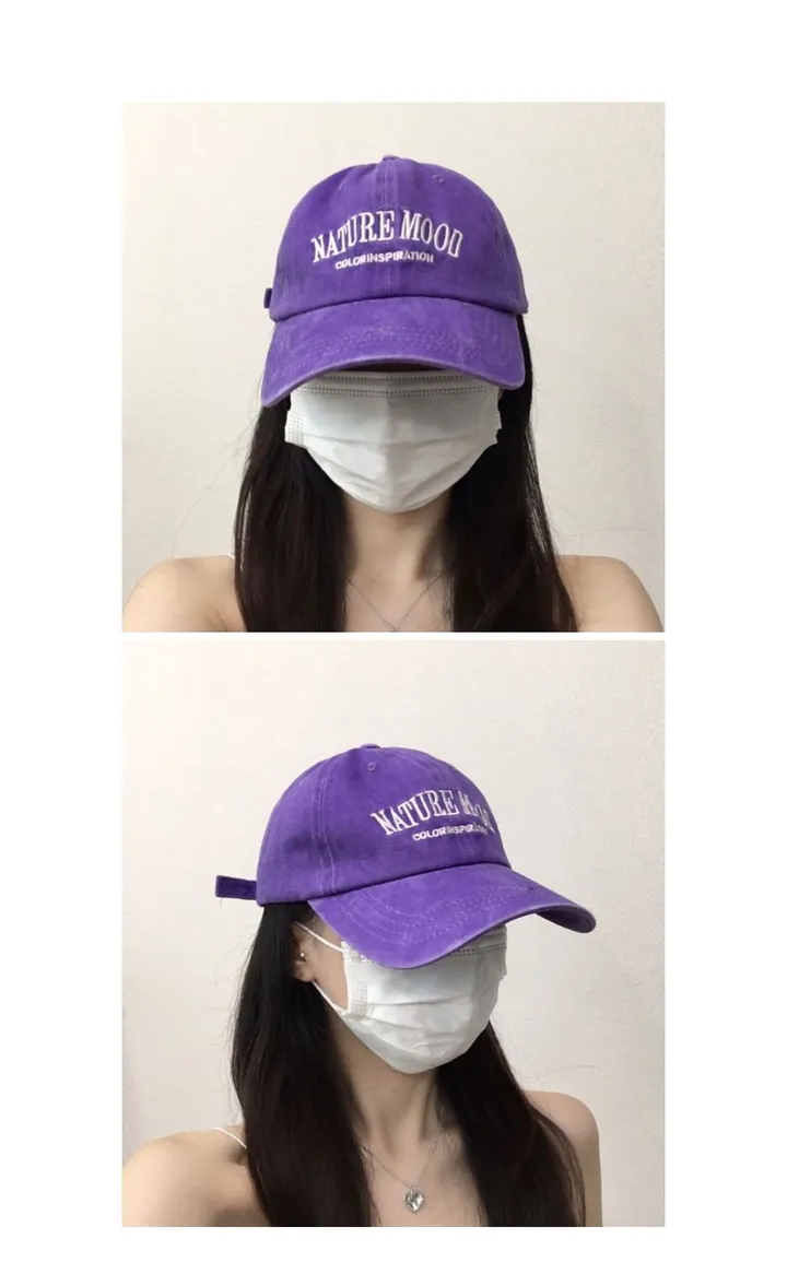 [추가할인/당일출고] 내추럴무드 워싱 피그먼트 볼캡 - 데일리 레터링 남녀공용 소두핏 대두커버 봄 여름 가을 신상 빅사이즈 상세 이미지 19