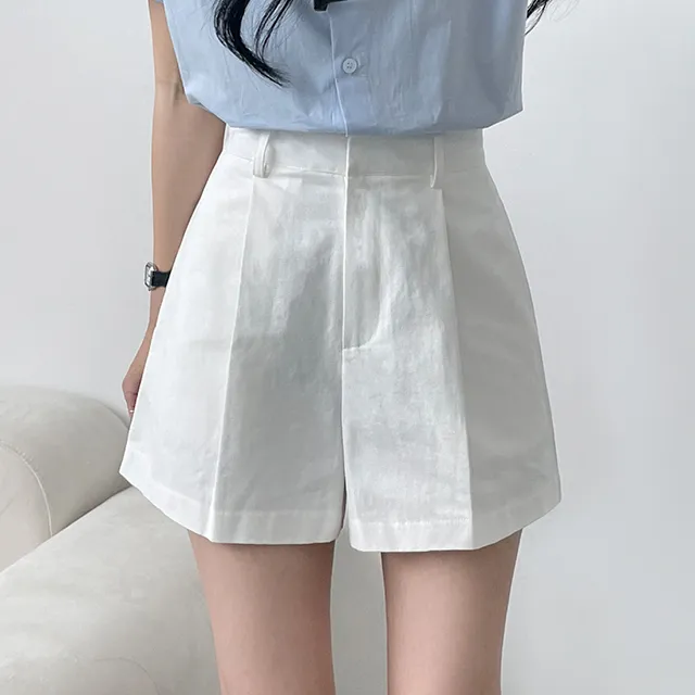 [Made/탄탄한퀄리티!] 메이비 코튼 핀턱반바지 숏팬츠 4color 상세 이미지 8
