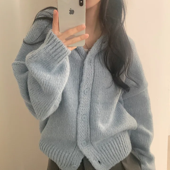 [후기보장*.*/루즈핏🤍] 보호본능, 아방핏 도톰 니트 후드가디건 - 5color 상세 이미지 45