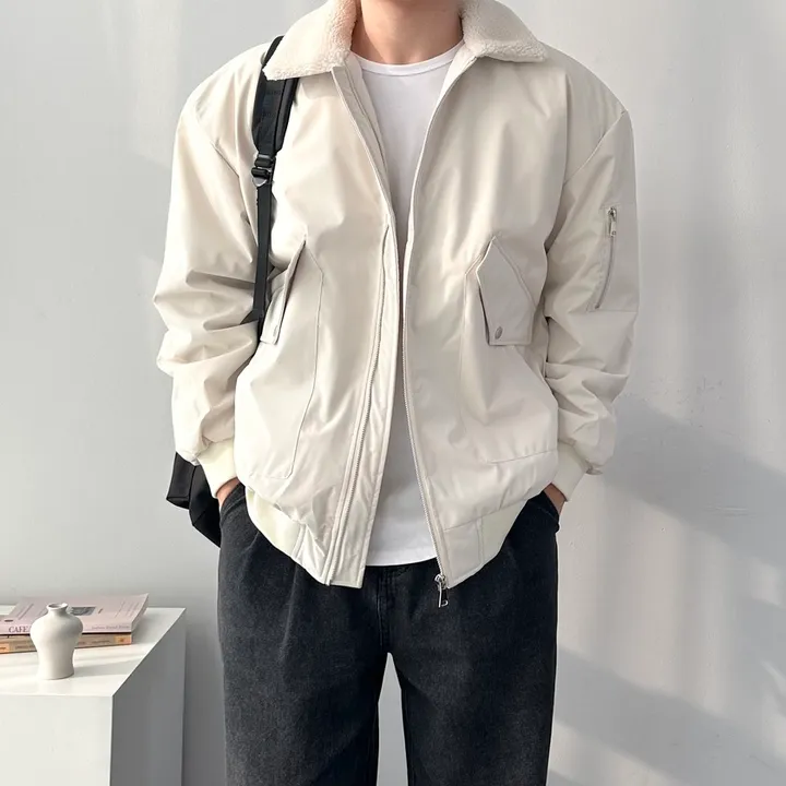 [당일발송!!/주문폭주] 핏보장 숏패딩 오버핏 무스탕 아우터 잠바 패딩 점퍼 퀼팅안감양털항공점퍼 상세 이미지 18