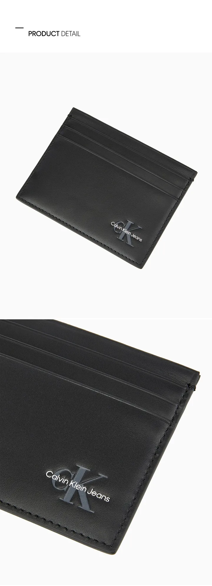 CK 남성 CKJ 모노그램 소프트 레더 카드지갑 상세 이미지 4