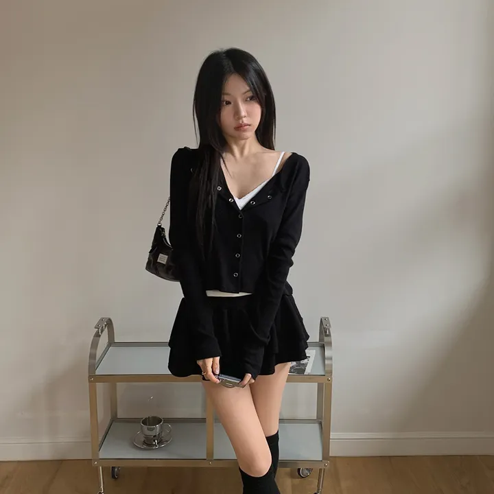 [✨주문폭주✨] 자체제작 크치made 애플 펀칭 아일렛 긴팔 가디건 - cd 상세 이미지 153
