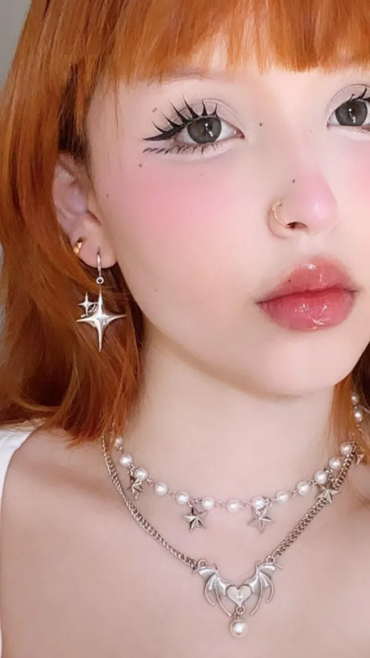 [에스파 카리나 착용/Y2K] Sparkle Sparkle 원터치 귀걸이 상세 이미지 5