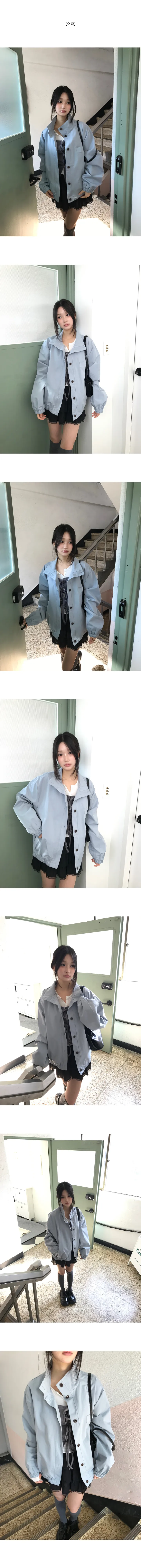 [봄아우터🎀/기획상품!] 스카이 윈드 오버핏 야상 점퍼 상세 이미지 6
