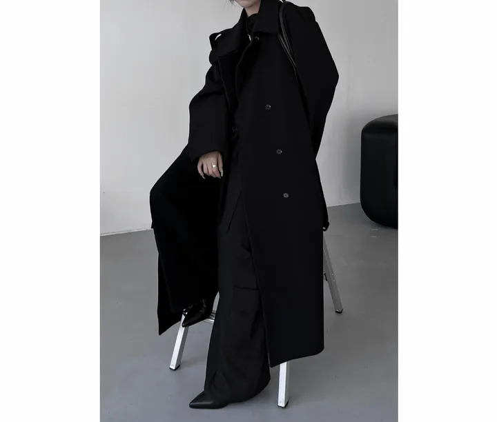 [unisex] trench wool collar coat 상세 이미지 9