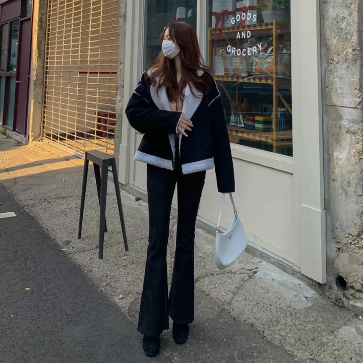 [심쿵핏/털빠짐X] 따뜻 도톰 파스텔 루즈핏 앙고라 모헤어 크롭 브이넥 벌룬 소매 깃털 퍼 니트 가디건 상세 이미지 86