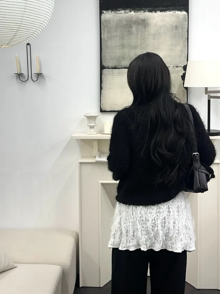[최저가 할인중%🌼]스노우 퍼 가디건 3color 상세 이미지 45