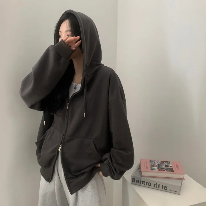 [사계절인기템/7컬러*.*] 심플무지 투웨이 오버핏 후드집업,점퍼 - 12color 상세 이미지 44