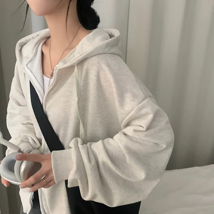 [사계절인기템/7컬러*.*] 심플무지 투웨이 오버핏 후드집업,점퍼 - 12color 상세 이미지 25