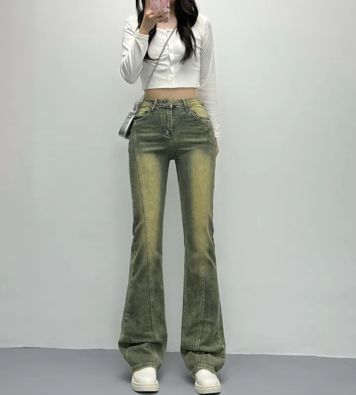 [인생부츠컷/숏&롱/~XL] 엘리 절개라인 하이웨스트 부츠컷 데님팬츠 롱팬츠 기장선택 빅사이즈까지 스판청바지 가을신상 (6Col) 상세 이미지 28