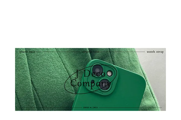 💚[당일/15기종 입고] 아이폰 프로 카메라 풀커버 실리콘 핸드폰 케이스 에메랄드 그린 상세 이미지 9