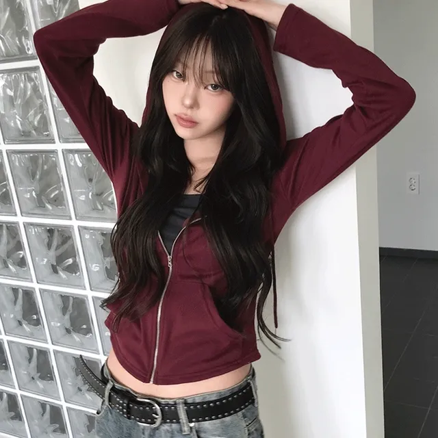 *모델극찬[슬림말라핏🖤/4계절] 모페 무지 데일리 슬림 후드 집업 - 7color