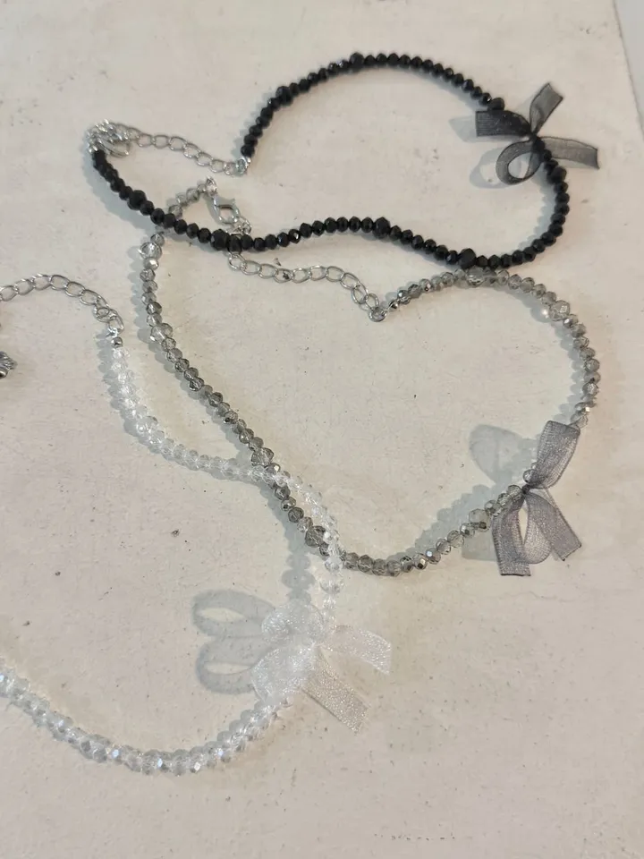 [made] 원 포인트 오간자 리본 초커 목걸이 (3color) 상세 이미지 23