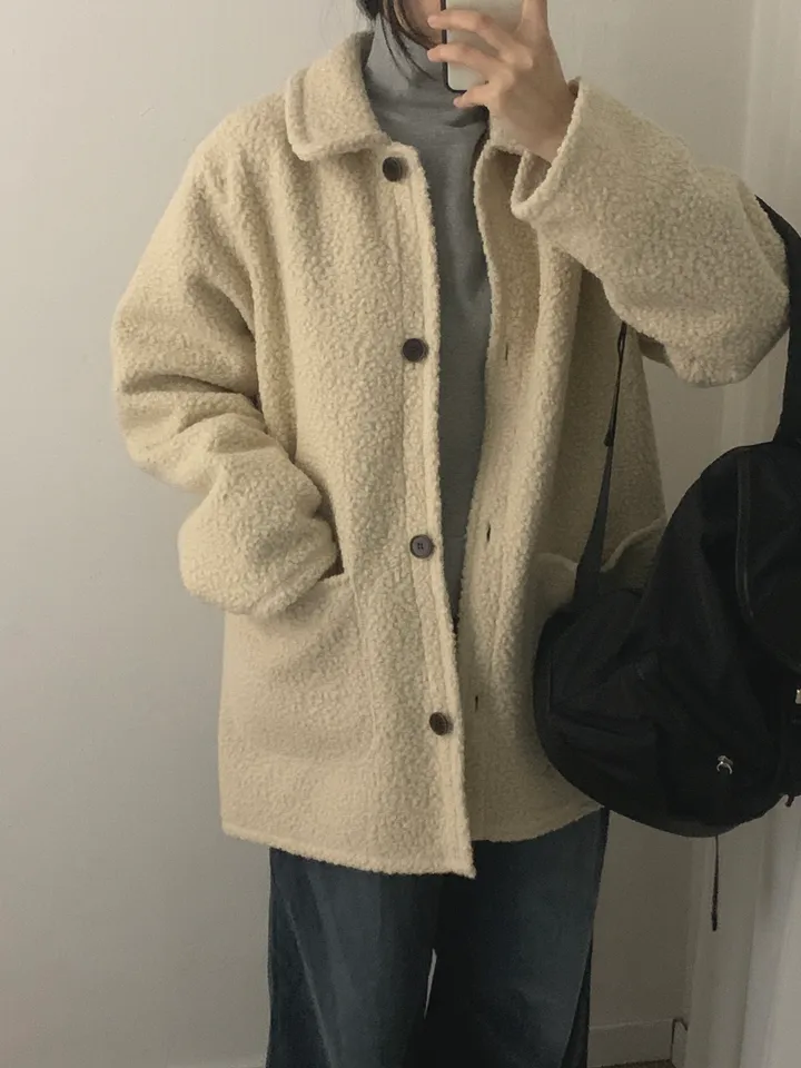 부클하프코트 (3color) 상세 이미지 21