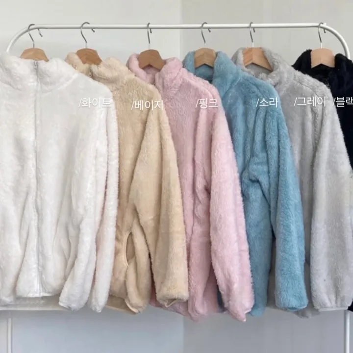 [L,XL~당일출고*/2개구매할인!] 양털 도톰 부드러운 후리스 집업 따뜻한 플리스 집업 (6color) 상세 이미지 1