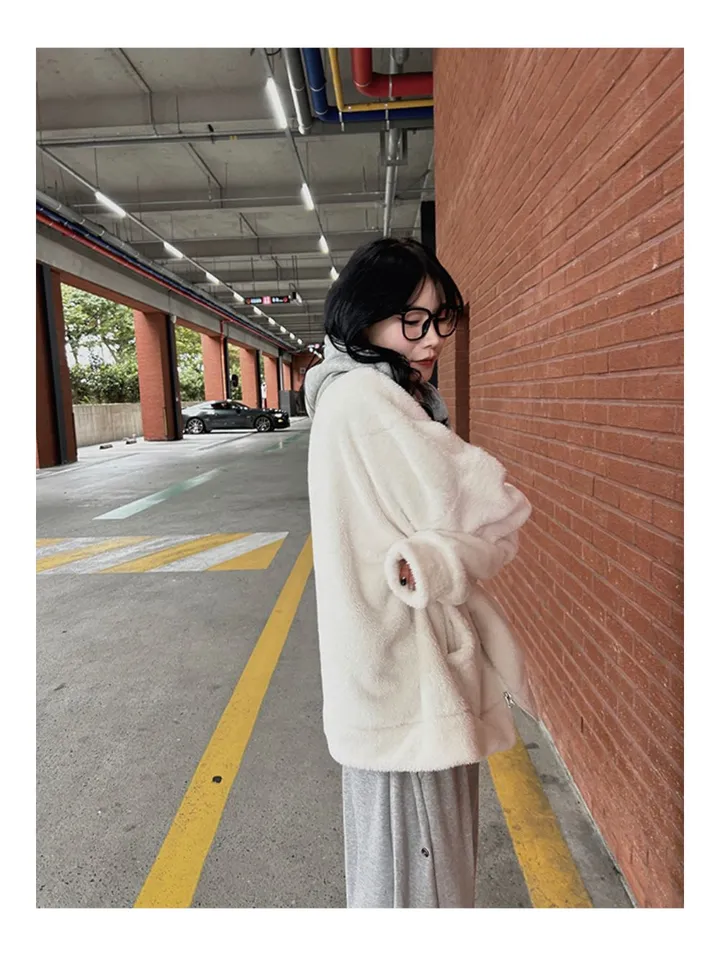 [당일배송][양털/뽀글이]후드 플리스 투웨이 겨울 따뜻한 데일리 점퍼 3color 묶음할인중 상세 이미지 24