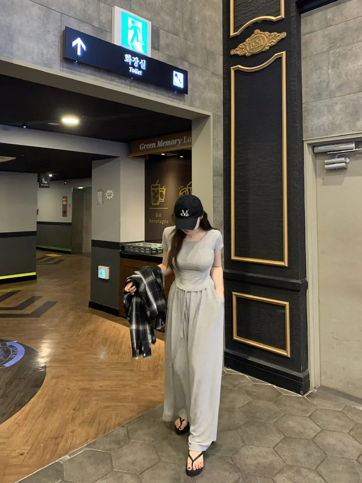 후리 훌 핀턱 와이드 트레이닝 팬츠 상세 이미지 23