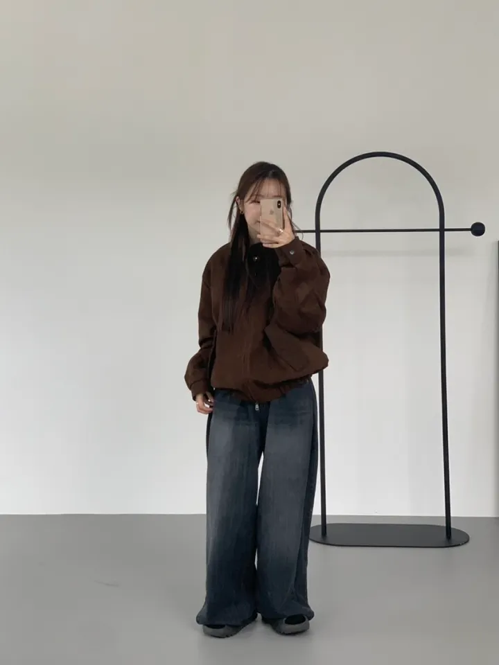 가성비갑) 로컬 스웨이드 자켓 (2color) [스웨이드/자켓/가을코디/코디추천/가성비/숏자켓/점퍼/대학생/y2k/데일리/겨울코디] 상세 이미지 1