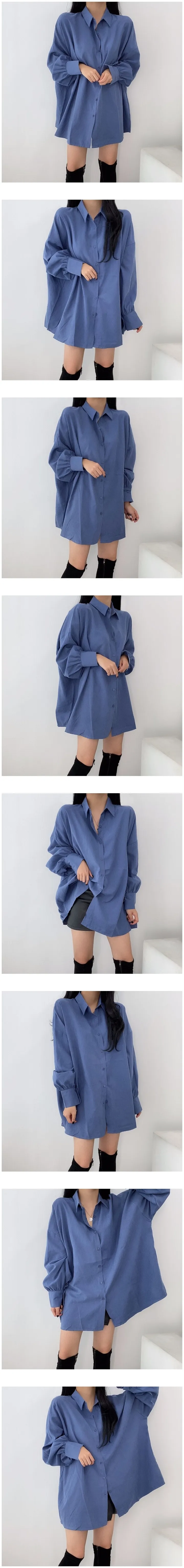 [가성비갑/강추] 베이직 루즈 박시 셔츠 (3 color) 상세 이미지 1