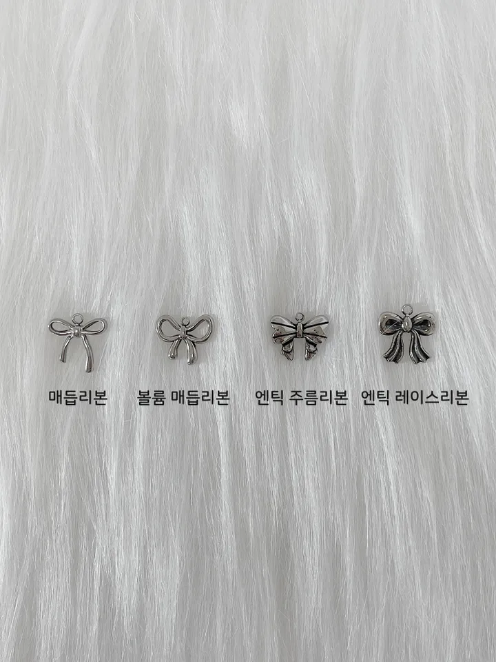 🖤주문폭주🖤 써지컬스틸 뱀줄 리본 목걸이 (4type/3size) 상세 이미지 5