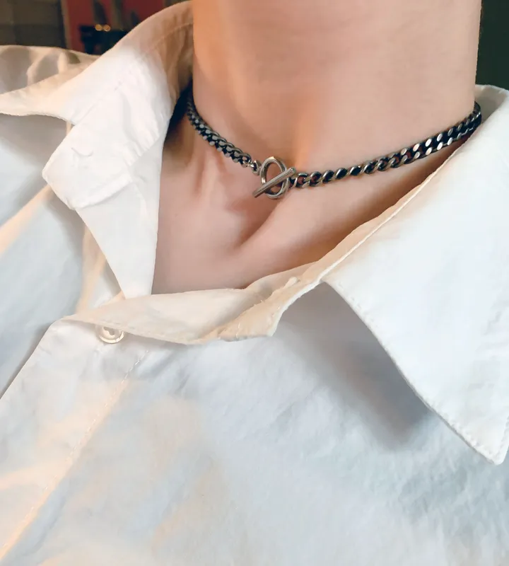올써지컬 토글바 엔틱 체인 초커,목걸이 상세 이미지 9