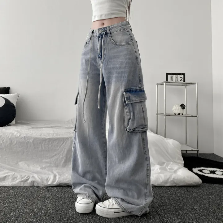 vintage strap wide cargo pants [ 빈티지 스트랩 카고 와이드 데님 팬츠 ] 상세 이미지 9