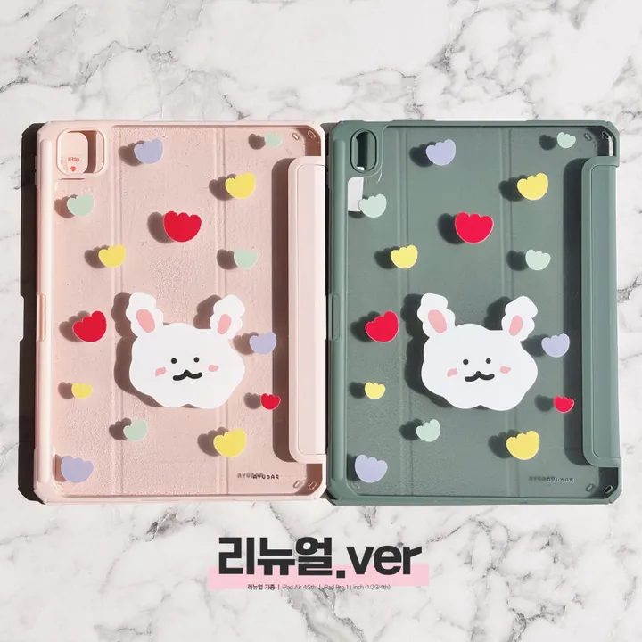 🐰 귀여운 아이패드 케이스 구름 토끼 미니6 7/8/9세대 에어4 5 3 프로11 12.9 펜슬수납 커버 젤리케이스 상세 이미지 19
