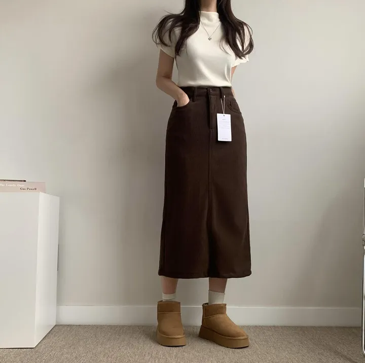 コーデュロイ スカート ハイウエスト スリット ロング丈 上品 8 楽天市場】大きいサイズ レディース ボトムス スカート