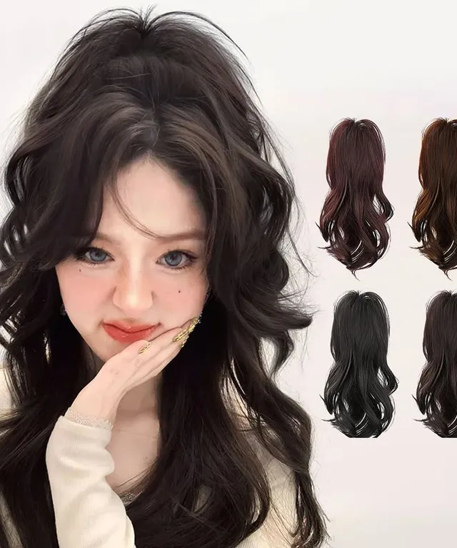 여성가발 가발 집게 삐침 웨이브 물결