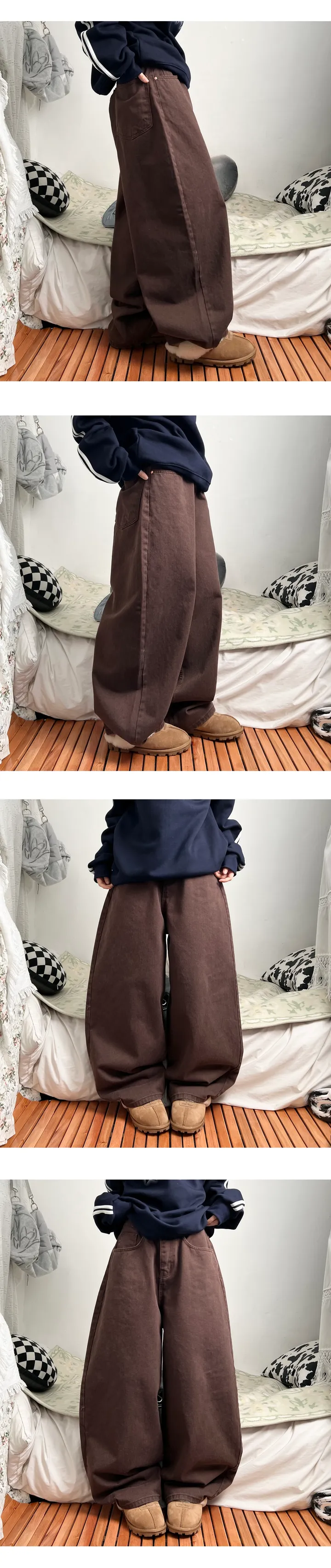 mega twill cotton wide pants 상세 이미지 7
