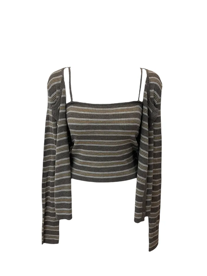 Pico sand sprite sleeveless cardigan set 피코 샌드 스트라이프 나시 가디건 세트 상세 이미지 11