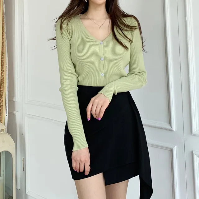 [묶음할인] 소프트 촉감 브이넥 글램핏 골지 가디건 ﻿아이보리 베이지 블랙 연두 소라 핑크 연보라 와인 카키 겨자 에메랄드 개강룩 새내기룩 봄 벚꽃룩 꽃놀이룩 개강여신 상세 이미지 51