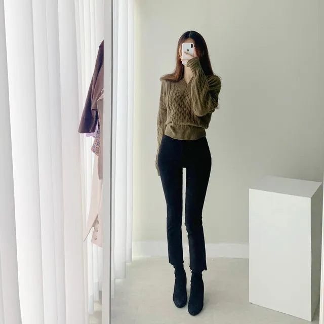 [빠른배송/1만장돌파] 스판굿 반하이 8부 일자 팬츠 면바지 화이트 블랙 베이지 상세 이미지 14
