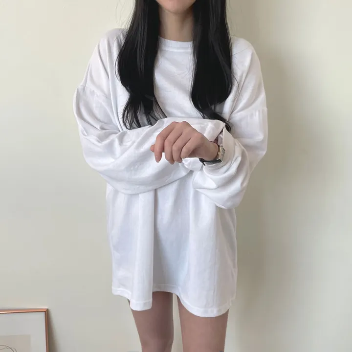 [남녀공용/20color] 빅사이즈 박스티 오버핏 레이어드티 무지티 상세 이미지 31